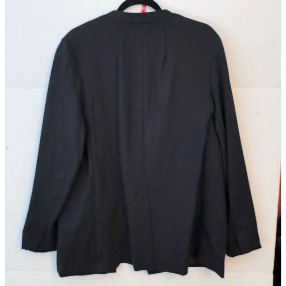 Spanx Perfect Collarless Blazer Sz XL NEW Black 1 Button Jacket‎ Ponte Career - Picture 3 of 16